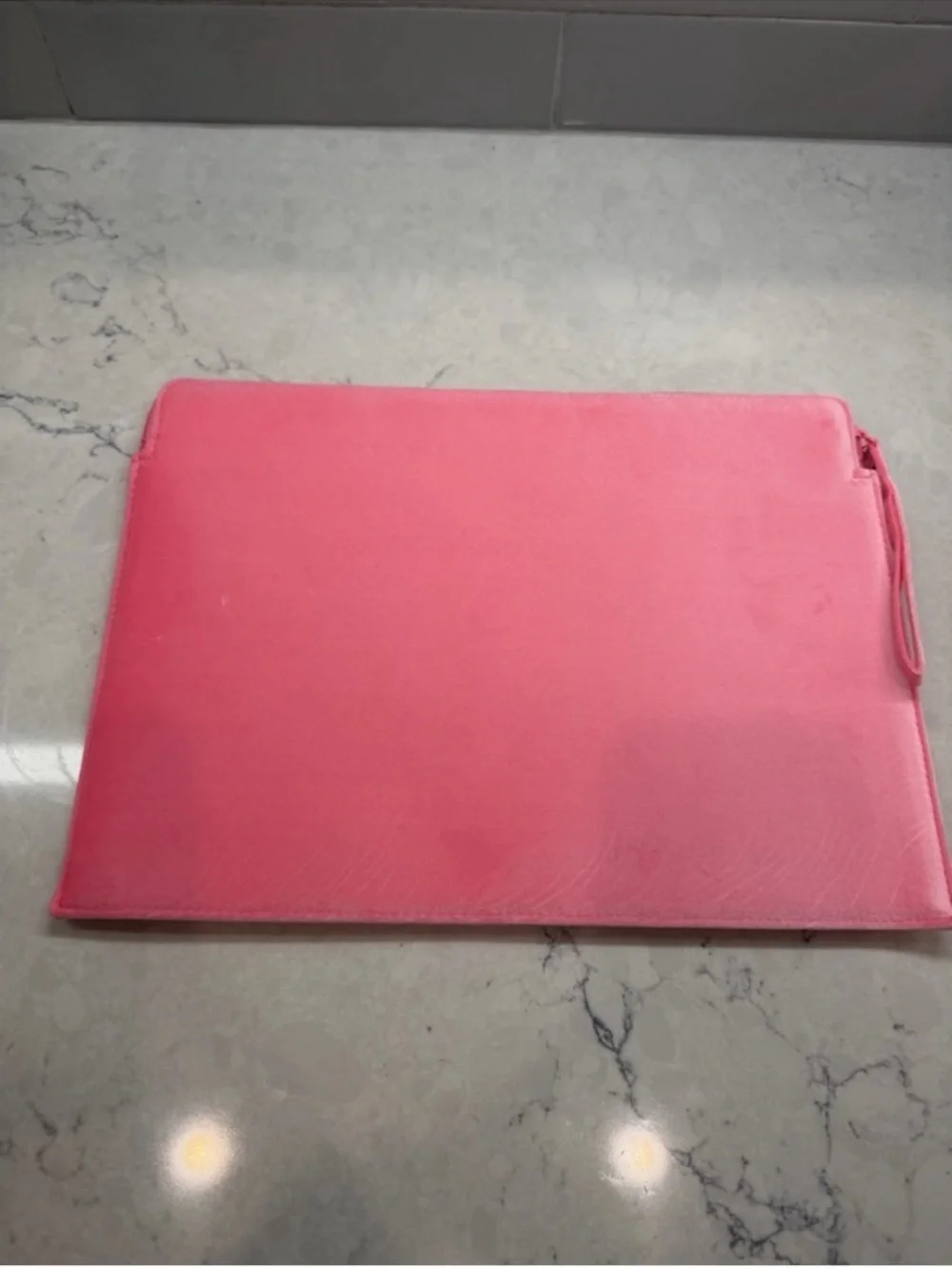Valentino Pink Embossed V Velvet 13inch laptop case